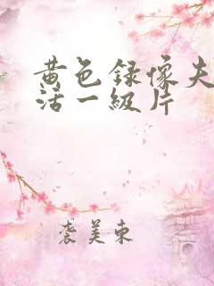 黄色录像夫妻生活一级片