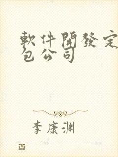 软件开发定制外包公司