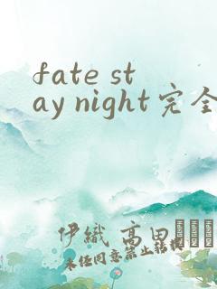 fate stay night完全攻略