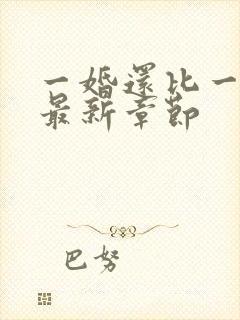 一婚还比一婚高最新章节