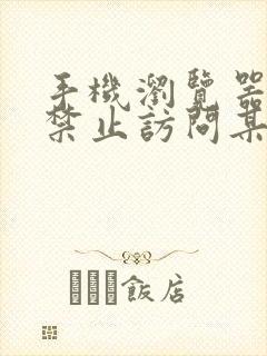 手机浏览器怎么禁止访问某个网站