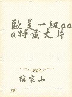 欧美一级aaaa特黄大片