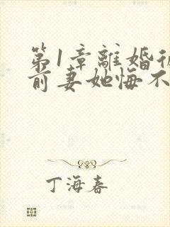 第1章离婚后,前妻她悔不当初