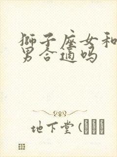 狮子座女和摩羯男合适吗