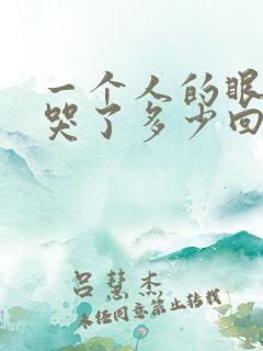 一个人的眼泪我哭了多少回是什么歌