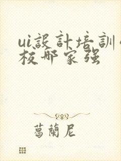 ui设计培训学校哪家强