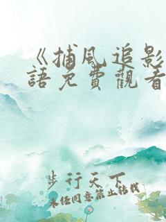 《捕风追影》粤语免费观看高清