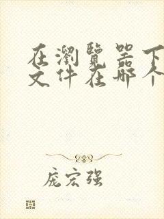 在浏览器下载的文件在哪个文件夹