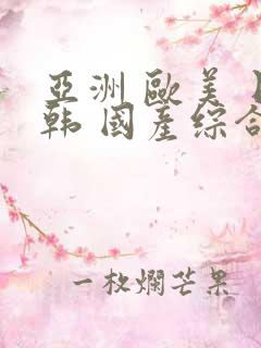 亚洲 欧美 日韩 国产综合