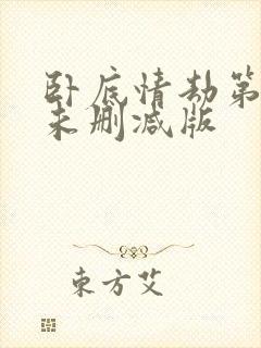 卧底情劫第一季未删减版