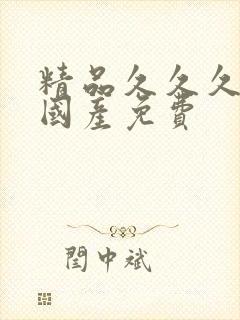 精品久久久久久国产免费