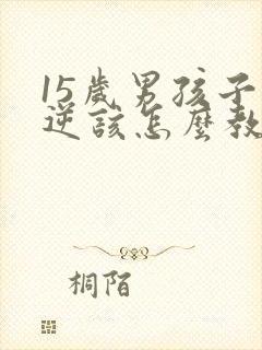 15岁男孩子叛逆该怎么教育