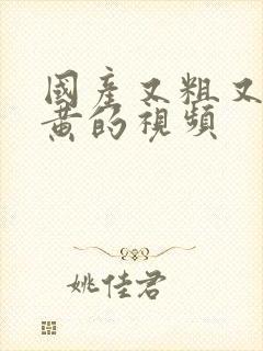 国产又粗又猛爽黄的视频