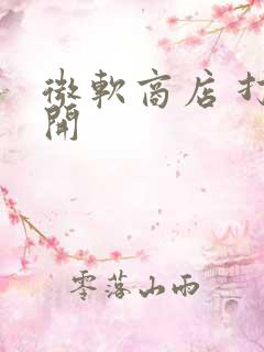 微软商店 打不开