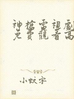 神枪电视剧全集免费观看高清完整版