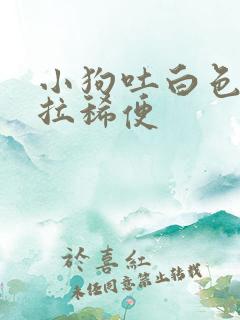 小狗吐白色粘液拉稀便