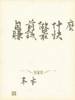 目前做什么生意赚钱最快