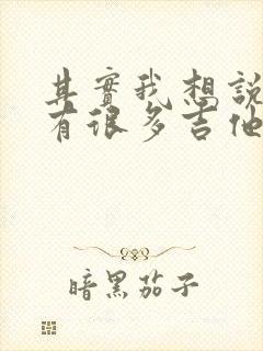 其实我想说的还有很多吉他谱