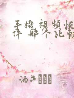 手机视频恢复软件 哪个比较好