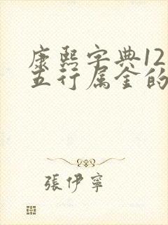 康熙字典12笔五行属金的字