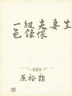 一级夫妻生活黄色录像