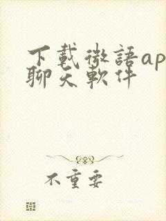 下载微语app聊天软件