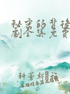 秘密的背后电视剧全集免费播放