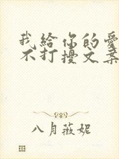 我给你的爱就是不打扰文案