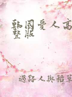 韩国爱人高清完整版