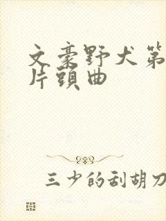 文豪野犬第二季片头曲