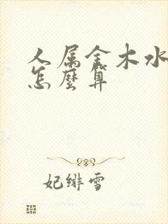 人属金木水火土怎么算