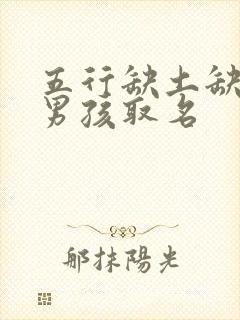 五行缺土缺金的男孩取名