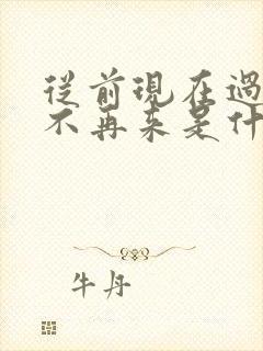 从前现在过去了不再来是什么歌