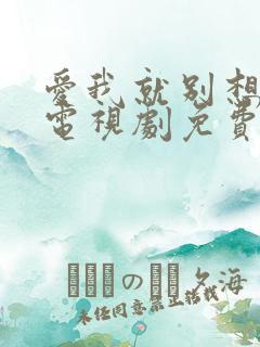 爱我就别想太多电视剧免费 完整