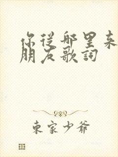 你从哪里来我的朋友歌词