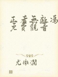 正者无敌冯天魁免费观看