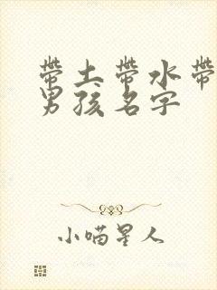 带土带水带金的男孩名字
