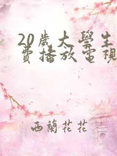 20岁大学生免费播放电视剧吗