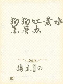 狗狗吐黄水带毛怎么办