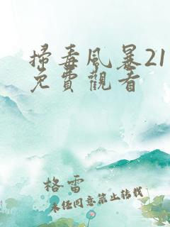 扫毒风暴21集免费观看