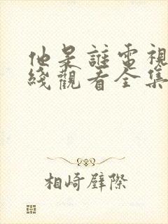 他是谁电视剧在线观看全集免费播放