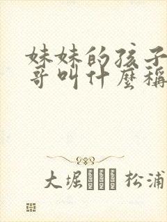 妹妹的孩子管哥哥叫什么称呼