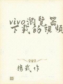 vivo浏览器下载的视频在那个文件夹