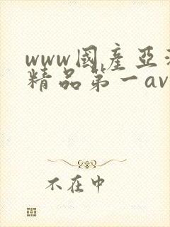 www国产亚洲精品第一av
