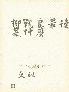 柳战良最后结局是什么