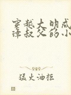 穿越大明成朱元璋叔父的小说