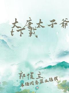 大唐太子爷txt下载