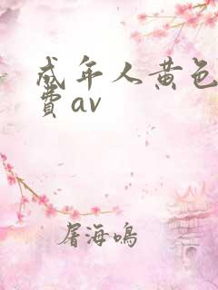 成年人黄色网免费av