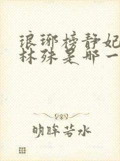 琅琊榜静妃认出林殊是哪一集