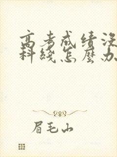 高考成绩没过本科线怎么办